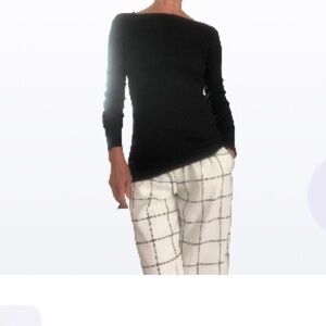 Club Monaco 100% Cashmere Black Pullover Tunic Small